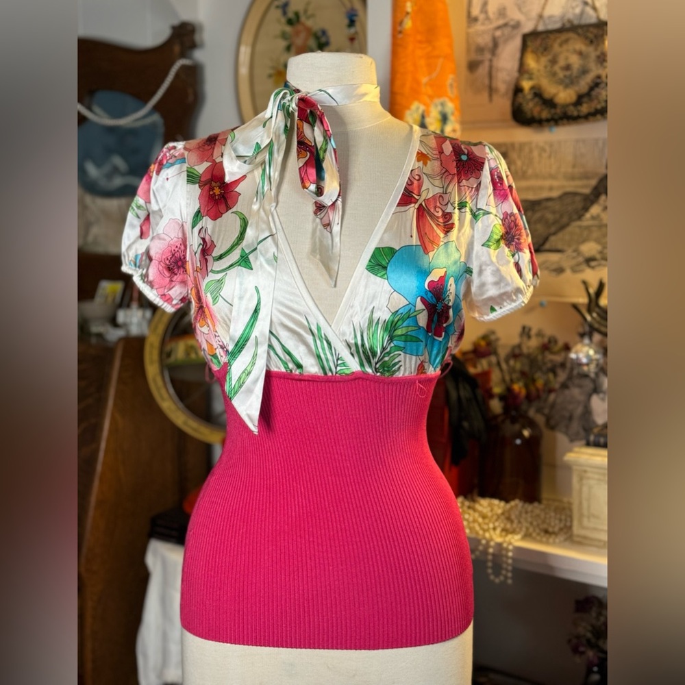 Y2K party blouse